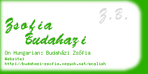 zsofia budahazi business card